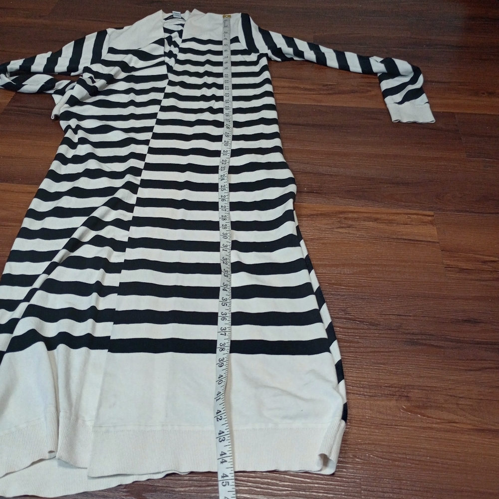 diane von furstenberg carlisle silk blend striped longline cardigan - Picture 9 of 15